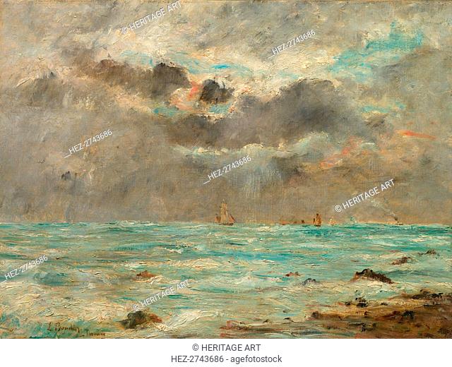 The Coast at Trouville, c. 1865-1900. Creator: Eugène Boudin (French, 1824-1898), imitator of
