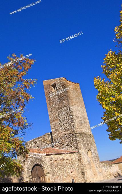Santa María Church, Pedraza de la Sierra, Mediaeval Village, Segovia, Castilla y León, Spain, Europe