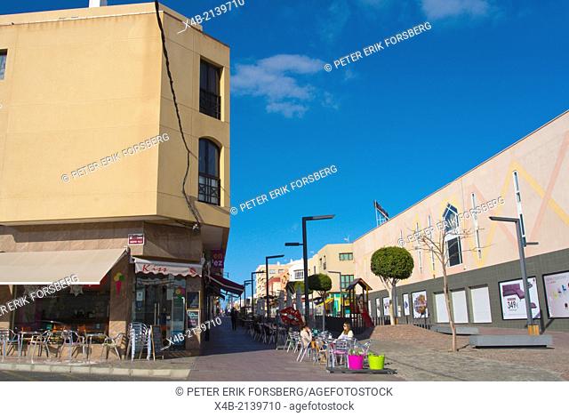 Calle Primero de Mayo main street, Puerto del Rosario, Fuerteventura, Canary Islands, Spain, Europe