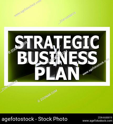 Strategic business plan image with hi-res rendered artwork that could be used for any graphic design