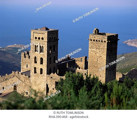 Monastery of Sant Pere de Rodes, Costa Brava, Catalonia, Spain, Europe
