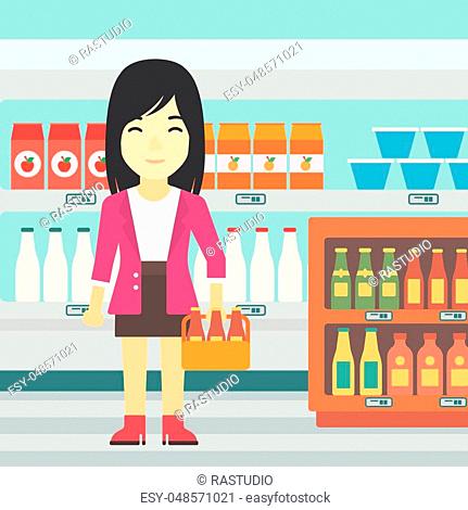Supermarket cartoon Stock Photos and Images | agefotostock