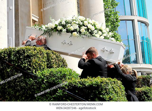The funeral of Dale Winton at The Old Church in Marylebone, London Featuring: atmosphere Where: London, United Kingdom When: 22 May 2018 Credit:...