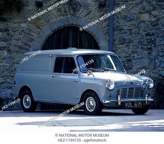 1960 Austin Mini Van. Designed in the wake of the Suez oil crisis, the Mini's ingenious design made it ideal for light commercial work