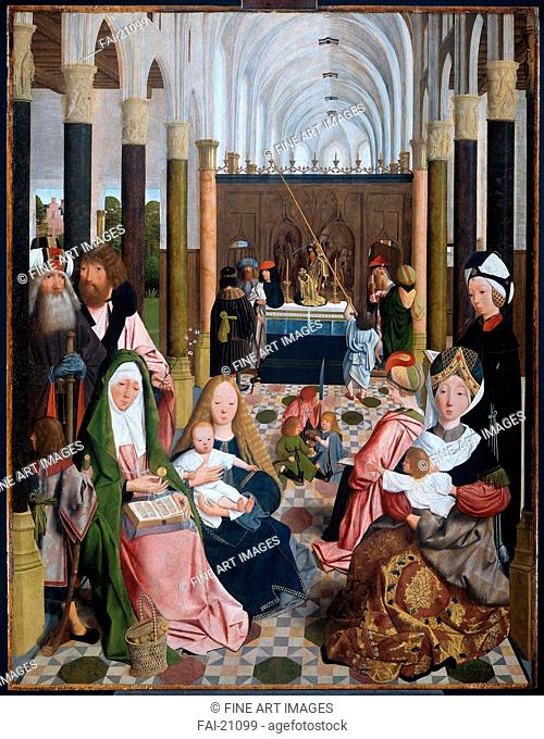 The Holy Kinship. Geertgen tot Sint, Jans (ca. 1460-ca. 1490). Oil on wood. Early Netherlandish Art. 1493. The Netherlands