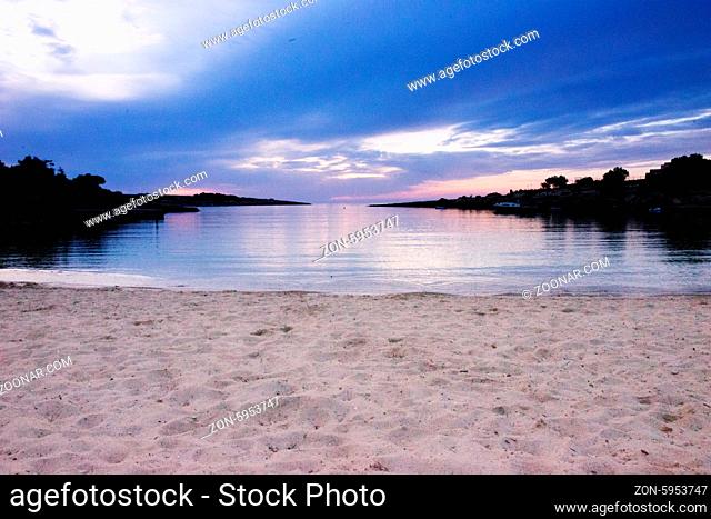 beach sunset in ibiza great holiday destination