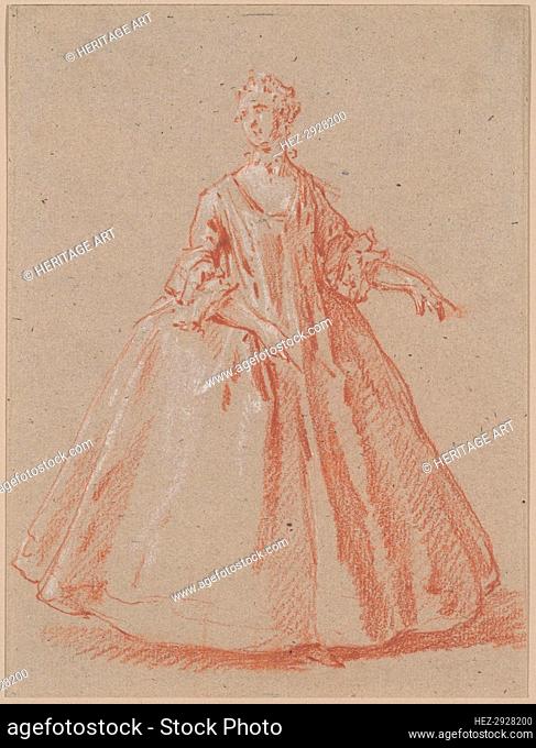 Standing Woman, c. 1730. Creator: Jean-Baptiste Oudry