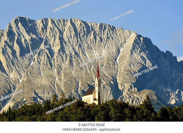 Austria, Tyrol, Stams, Mt. Hohe Munde, Mieminger mountain range