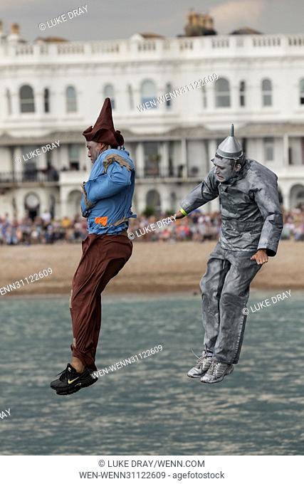 The International Birdman is a competition held in the West Sussex town of Worthing. The competition involves human 'birdmen' trying to fly off the end of a...