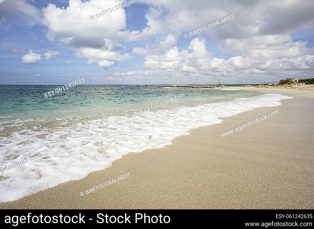 playa Estanys, Colònia de Sant Jordi, municipality of Las Salinas, Mallorca, balearic islands, spain, europe