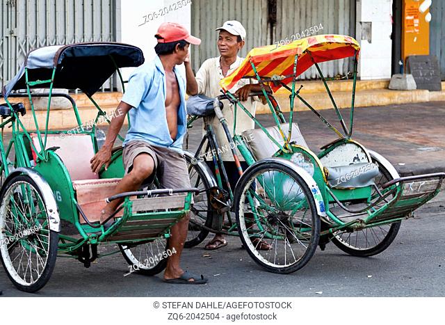 Cycle Rickshaw in Phnom Penh, Cambodia