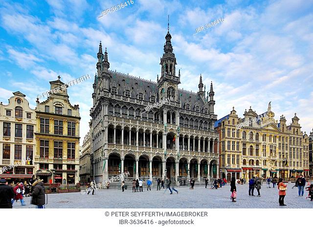 Maison du Roi or Broodhuis on Grand Place or Grote Markt square, Brussels, Brussels Region, Belgium