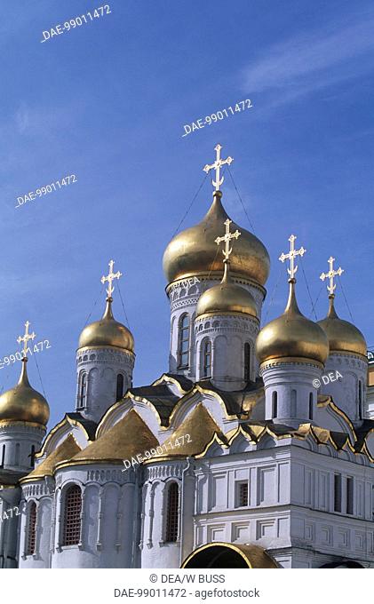 Russia - Moscow. Kremlin (UNESCO World Heritage List, 1990). Cathedral of the Annunciation (Blagoveshchensky Sobor), 1484-1489