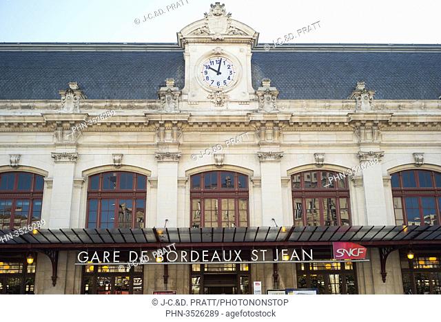 France, South-Western France, Bordeaux, Gare de Bordeaux St Jean railway station