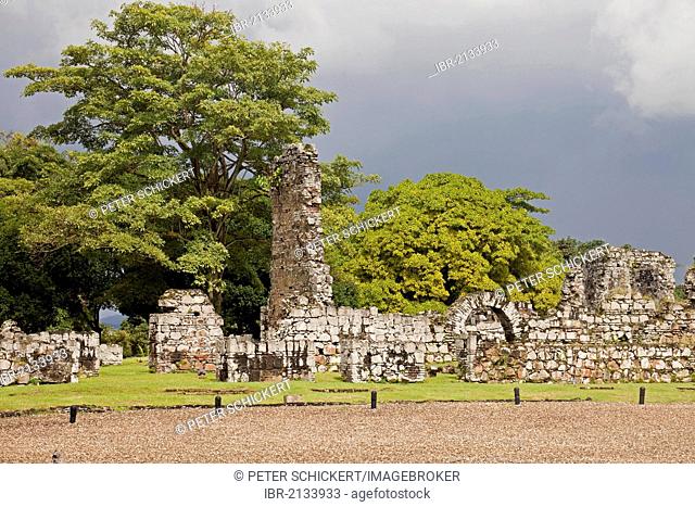 Ruins of Old Panama City, Panama la Vieja, UNESCO World Heritage Site, Panama City, Panama, Central America