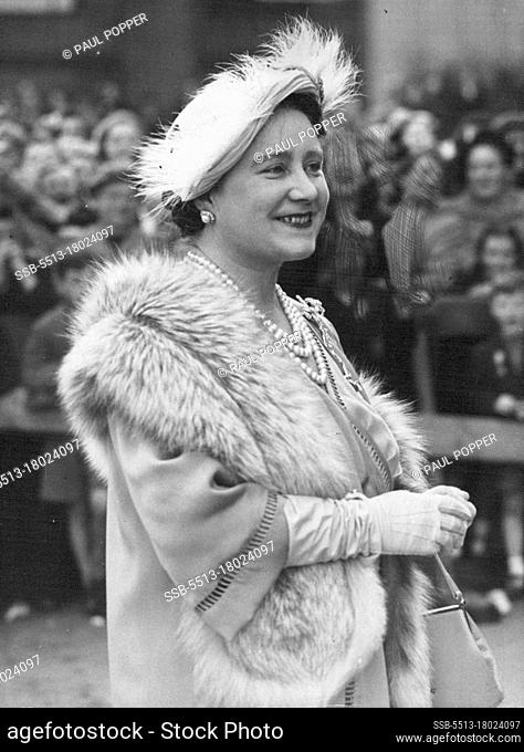 Queen Mother Recent ***** -- A Charming Portrait of Queen Elizabeth. The Queen Mother During her ***** Dundes for the Freedom