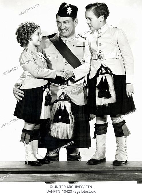 Wee Willie Winkie, aka: Rekrut Willie Winkie, USA 1937, Regie: John Ford, Darsteller: Shirley Temple, Victor McLaglen, Douglas Scott