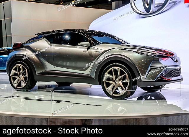 FRANKFURT - SEPT 2015: Toyta C-HR Concept presented at IAA International Motor Show on September 20, 2015 in Frankfurt, Germany