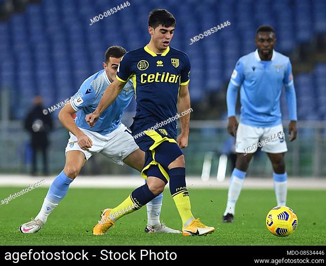 Parma footballer Maxime Busi during the match Lazio-Parma in the olimpic stadium. Rome (Italy), January 21st, 2021