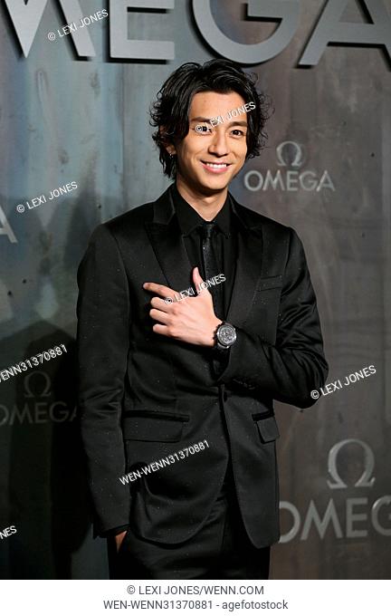 The Lost in Space event to celebrate the 60th anniversary of the OMEGA Speedmaster - Arrivals Featuring: Shohei Miura Where: London