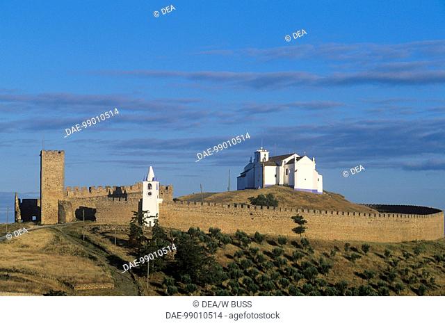 Portugal - Alentejo - Evora - Arraiolos castle, 14th century