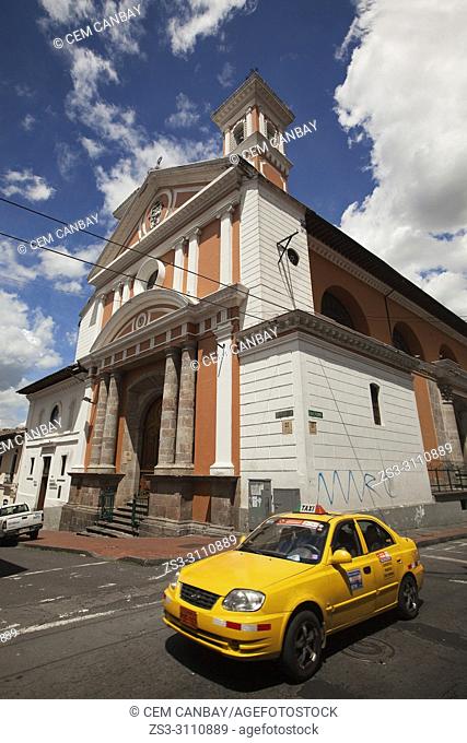 View to the Santa Catalina Museum and Convent-Museo y Monasterio Santa Catalina at the historic center, Quito, Ecuador, South America