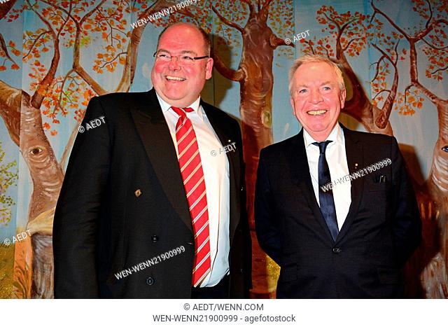 Celebrities attend the Goldene Erbse fairy tale award at British Embassy Featuring: Walter Kohl, Sir David Chipperfield Where: Berlin