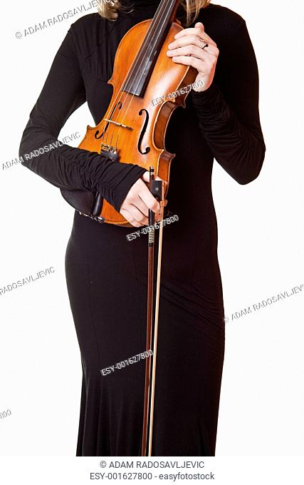 Woman Hold Viola
