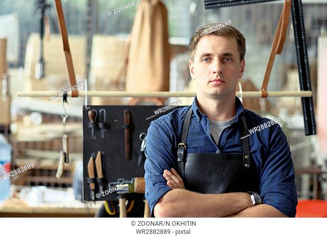 Leather workshop owner