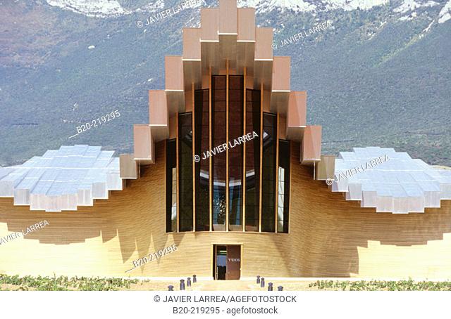 Ysios winery building, by Santiago Calatrava. Rioja alavesa, Euskadi. Spain