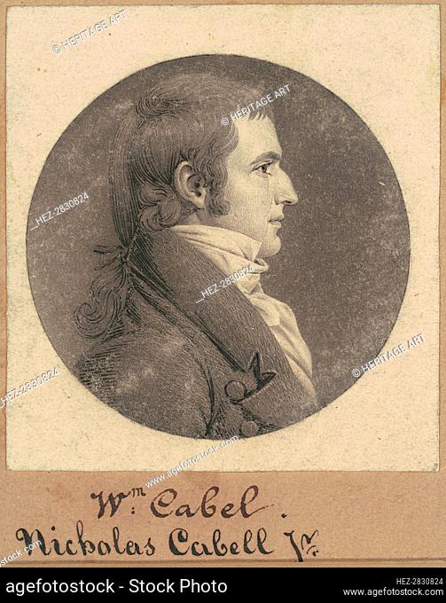 Nicholas Cabell, Jr., 1808. Creator: Charles Balthazar Julien Févret de Saint-Mémin