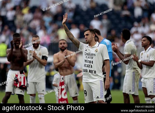 Madrid, Spain; 4.06.2023.- Ceballos Karim Benzema says goodbye to Real Madrid playing and scoring a goal against Athletic Club at the end of the 2022-2023...