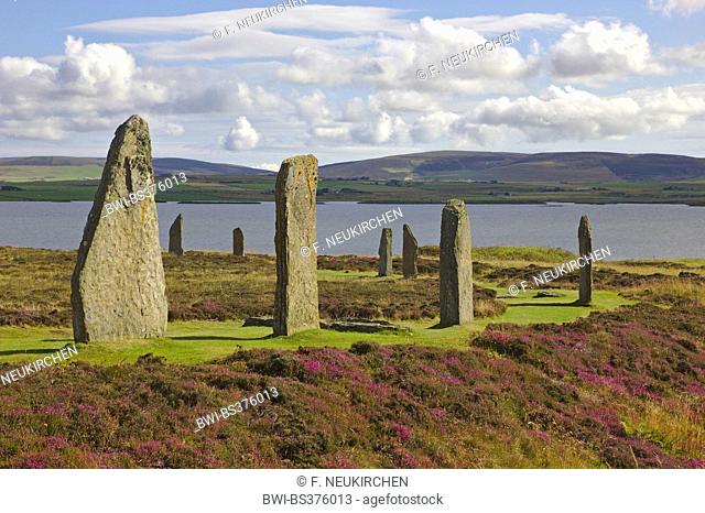 Ring of Brodgar neolithic henge , United Kingdom, Scotland, Orkney, Orkney Mainland
