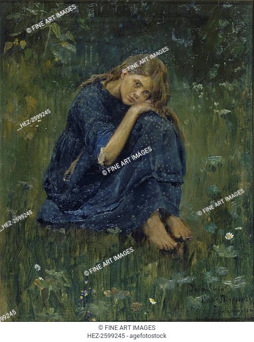 Alyonushka (Study), 1881. Found in the collection of the State Tretyakov Gallery, Moscow