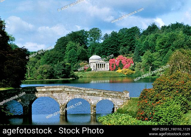 Stourhead - gardens and lake UK - England Wiltshire Warminster