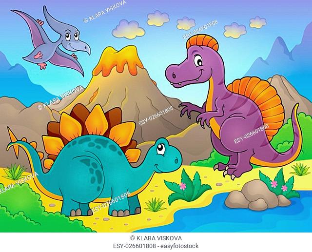 Dinosaur topic image 5 - picture illustration