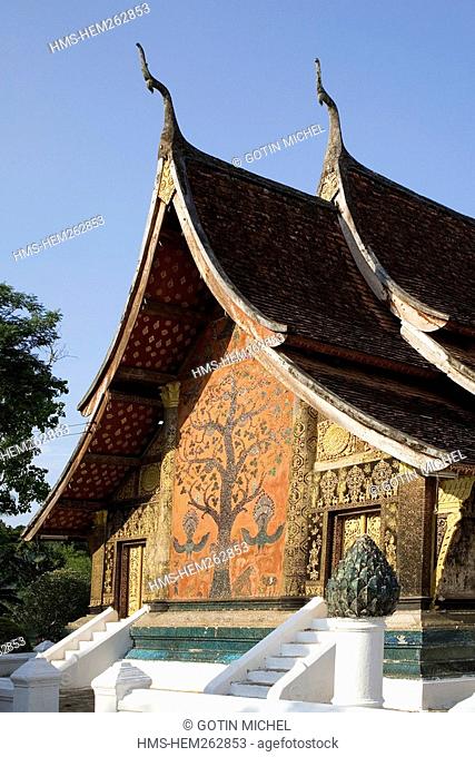 Laos, Luang Prabang listed as World Heritage by UNESCO, Wat Xieng Thong Temple dating 1560