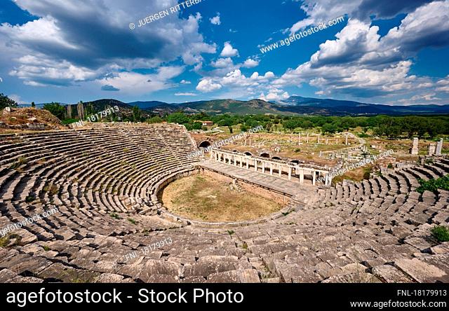 Theater of Aphrodisias Ancient City, Denizli, Turkey|theater of Aphrodisias Ancient City, Denizli, Turkey|