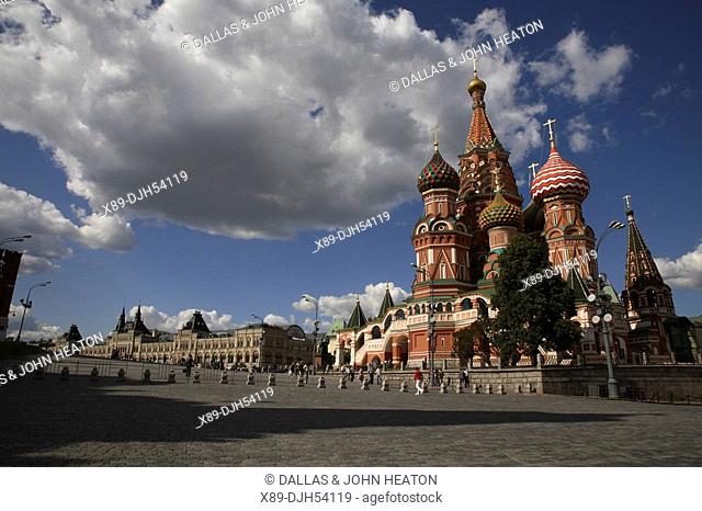 Russia, Moscow, Red Square, St Basils Cathedral
