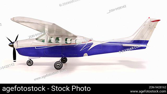 3d render: small tourist plane isolated on white
