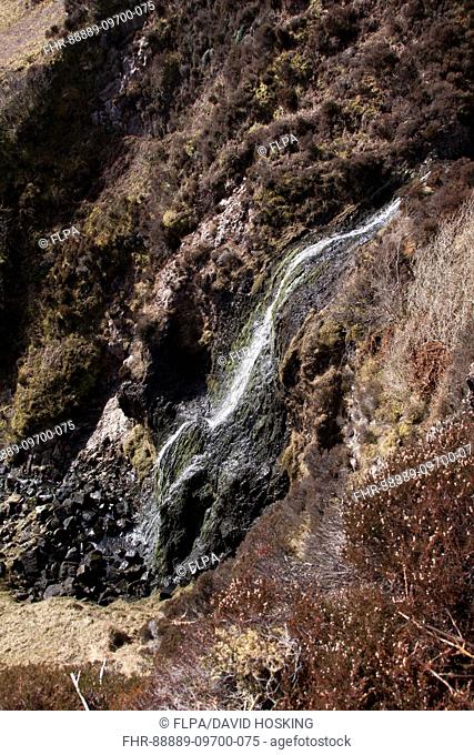 Waterfall below Loch a'Bhaile - Mhargaidh on the Ardfin Estate, Isle of Jura, Scotland