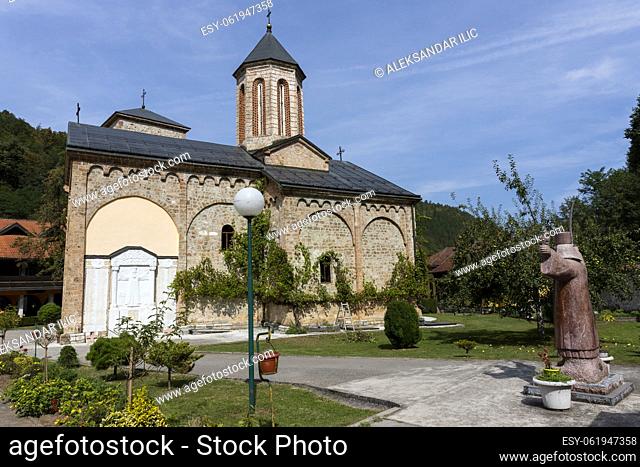Medieval monastery Raca at Tara mountain in western Serbia