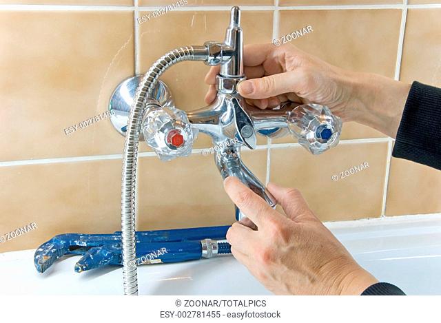 plumber and tap