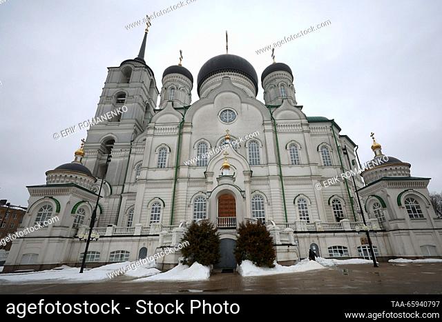 RUSSIA, VORONEZH - 20 de diciembre de 2023: Una vista muestra la Catedral de la Anunciación. Erik Romanenko/TASS