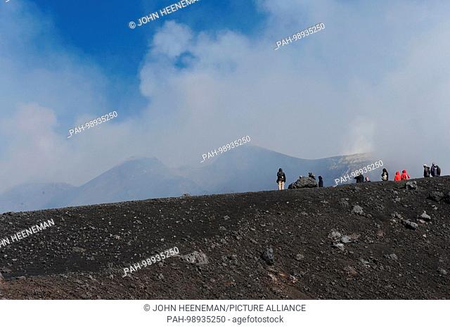 Italy, Sicily, Mount Etna Volcano, lava fields - October 2017 | usage worldwide. - /Sicily/Italy