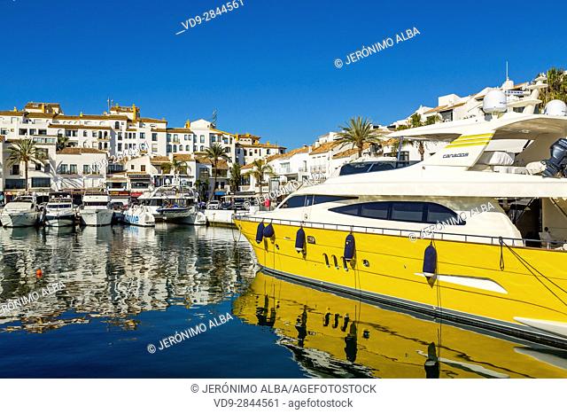 Marina Puerto Banus, Marbella. Malaga province Costa del Sol. Andalusia Southern Spain, Europe