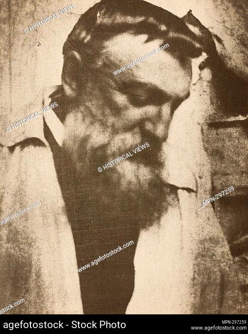 Author: Gertrude Ksebier. Auguste Rodin - 1905 - Gertrude Ksebier American, 1852'1934. Gum bichromate print. United States