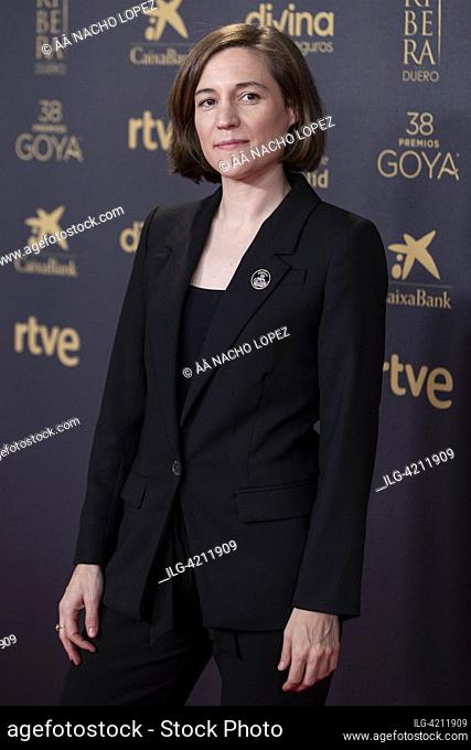Carla Simon asistió a los candidatos a Goya Cine Premios Cena Fiesta 2024 Photocall en Florida Park el 19 de diciembre de 2023 en Madrid, España