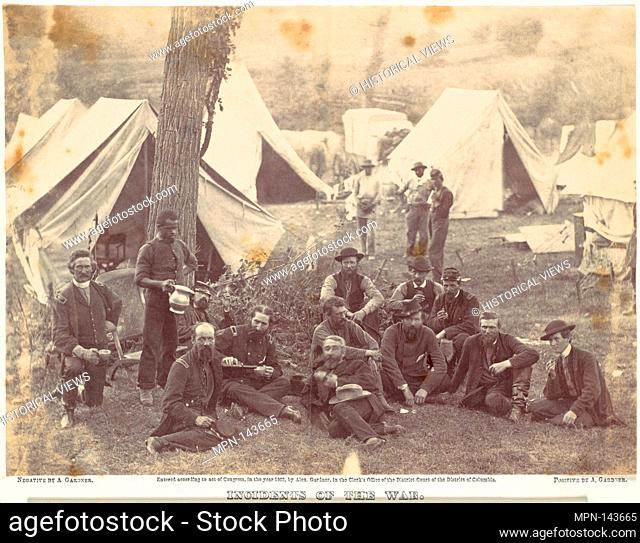 Group at Headquarters of the Army of the Potomac, Antietam, October 1862. Artist: Alexander Gardner (American, Glasgow, Scotland 1821-1882 Washington, D