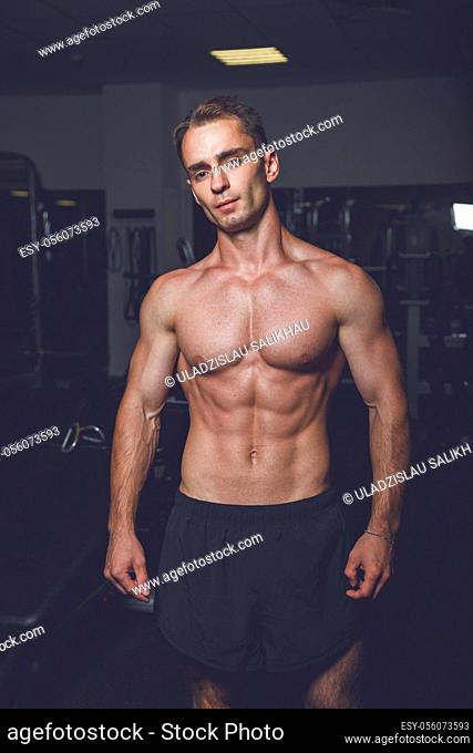 Strong Athletic Man portrait - fitness trainer